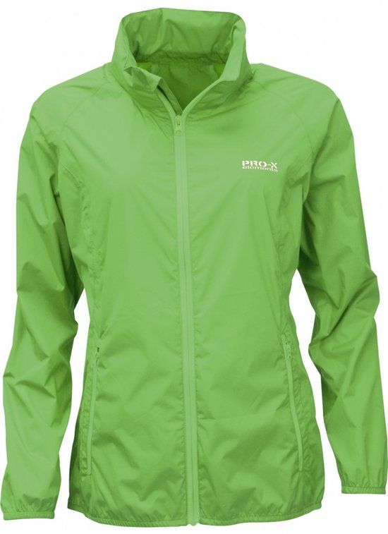Pro-X Elements Groene lichtgewicht dames regenjas Packable XXXL