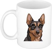 Bellatio Decorations Cadeau mok honden liefhebbers - Mechelse herdershond - Cartoon - keramiek - 300 ml