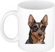 Bellatio Decorations Cadeau mok honden liefhebbers - Mechelse herdershond - Cartoon - keramiek - 300 ml