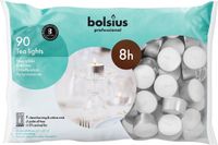 Bolsius bougies chauffe-plat 8 heures paquet 90 16/38 Blanc