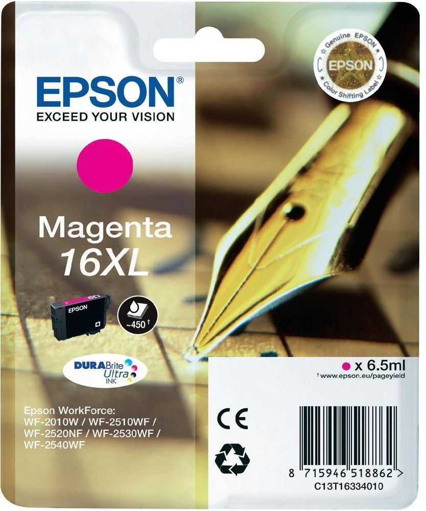 Epson 16XL Magenta inktcartridge - Hoog rendement - Geschikt voor Epson printers