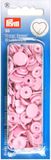 Prym ColorSnaps Hart drukknoppen, roze, 30 stuks