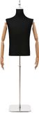 vidaXL Verstelbare Mannequin 170-218 cm met Voet Man PP Zwart