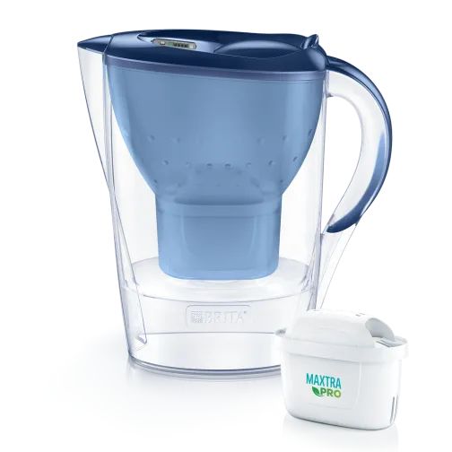 BRITA Marella Cool Waterfilterkan - 2.4L - Blauw - Incl. 2 MAXTRA PRO Filterpatronen