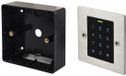 Sygonix SY-6121664 Clavier à code avec RFID Encastré (dans le mur), Montage en saillie (sur le mur) 12 V/DC, 18 V/DC IP66 Avec clavier rétroéclairé, Avec écran tactile