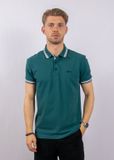 BOSS Hugo Boss Poloshirt Korte Mouw Blauw Katoen Regular Fit Heren L
