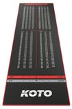 Tapis de fléchettes antidérapant avec indicateur de score 285x80 cm