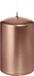 Wiedemann bougie cylindrique/bougie pilier - métallique or rose - 6 x 8 cm - 29 heures de combustion