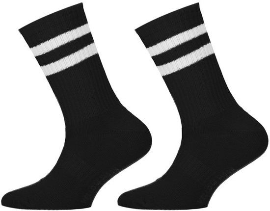 Yellow Moon Kinder sportsokken – 2 Paar - black - 23-26