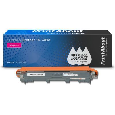 PrintAbout Huismerk Brother TN-246M Magenta Toner Cartridge - High Capacity
