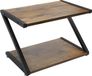 StarTech Bureauorganizer voor printers - 2 niveaus, planken van MDF, stalen frame, 44,5 x 28 x 29 cm, geschikt voor printers/scanners/faxapparaten, ruimtebesparend - bruin