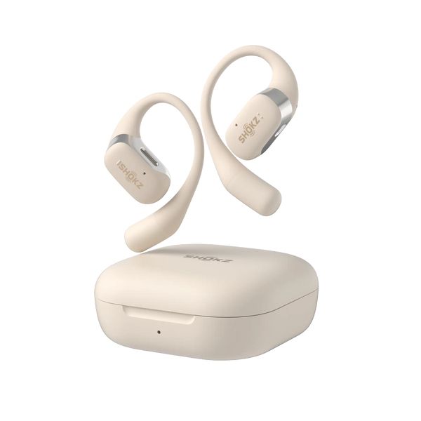SHOKZ OpenFit Draadloze Oorhaak Hoofdtelefoon - Bluetooth 5.2 - Wit