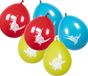 Boland 12x Dino themafeest ballonnen - ca. 25 cm - Feestversiering en decoraties