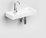 Clou Mini Wash Me Plus fontein wit keramiek B56xH7.5xD24cm