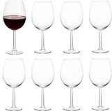 Excellent Houseware Wijnglazen - 8 stuks - 580ml - Glas - Transparant