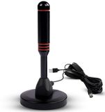 Dailygoods Amplificateur d'antenne TV DVB-T2 - Portable - Compact avec base magnétique - Réception 360° - Prend en charge la 4K 1080P