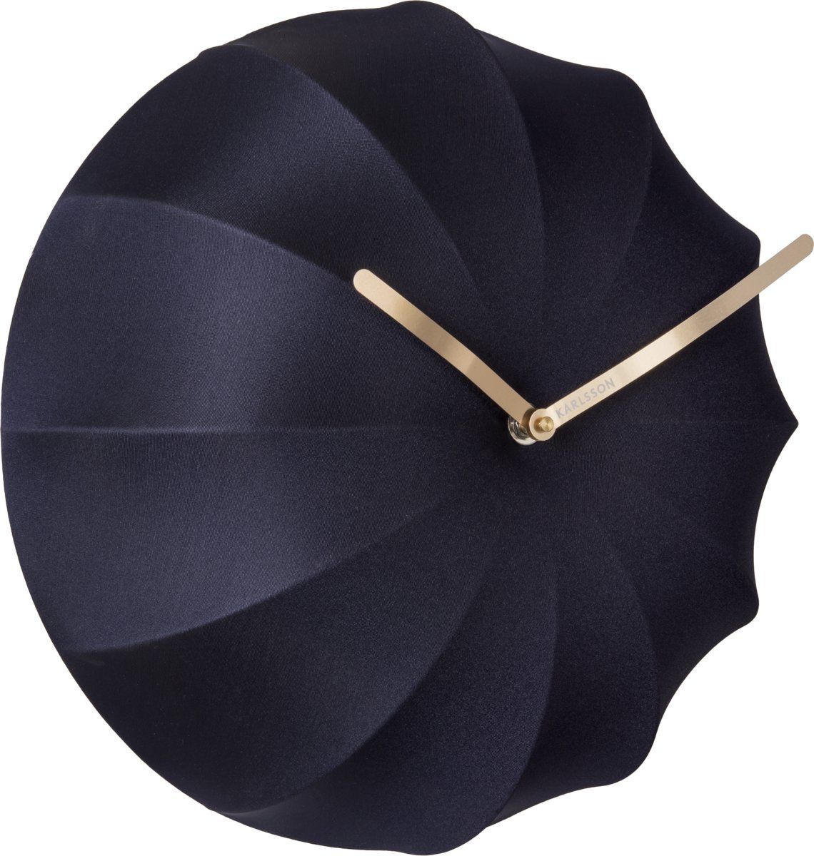 Karlsson Stretch - Wandklok - Lycra - Ø40cm - Donkerblauw