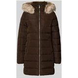 Tommy Hilfiger Mw Down Slim Coat Dark Coffee
