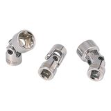 KS Tools 911.3843 3/8" CHROMEplus Dopsleutel, zeskant met kniegewricht, 12mm