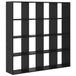 vidaXL Bibliothèque - chêne noir - 137,5 x 29 x 137,5 cm