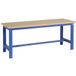Sofame Werkbank SI40 blad beukenmultiplex onderstel metaal epoxy blauw RAL 5015