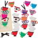 Baker Ross FN180 Gekke Hatter Theekop Bladwijzerset - Set van 6, Wereld Boekendag, Bladwijzers voor Kinderen