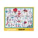 AQUARIUS Cat in The Hat Puzzle (1000 Piece Jigsaw Puzzle)