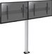 A visser Support pour 2 écrans de télévision, 50"-55", 175 cm de haut