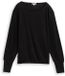 Tom Tailor - Loose fit shirt met lange mouwen en glitter-effect - Maat M - deep black