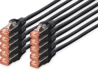 Digitus DK-1644-005-BL-10 - Netwerkkabel - 0,5 m - Zwart