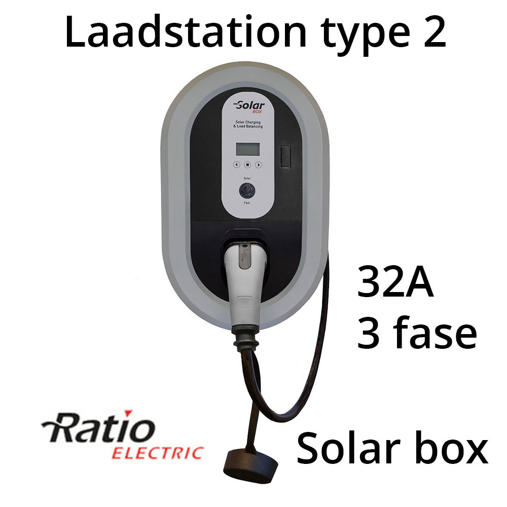 Ratio Solar Box 3 phase, 32A, 5 meter Type 2