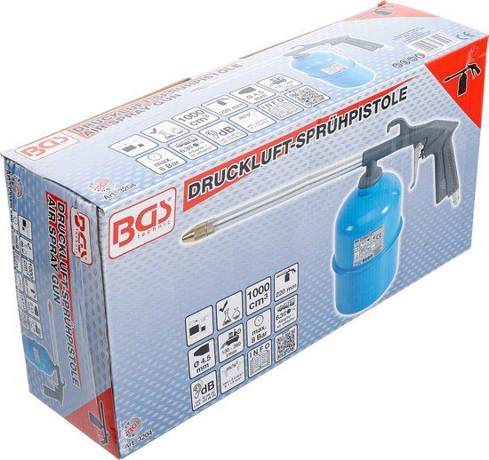 BGS 3204 Lucht vloeistofspuit 1000 cm³