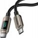 Innostyle câble USB-C avec Display, charge rapide, USB Type C, 100W, 1 mètre, Or