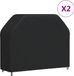 vidaXL Housse de barbecue 2 pièces 162x61x122 cm tissu Oxford 420D