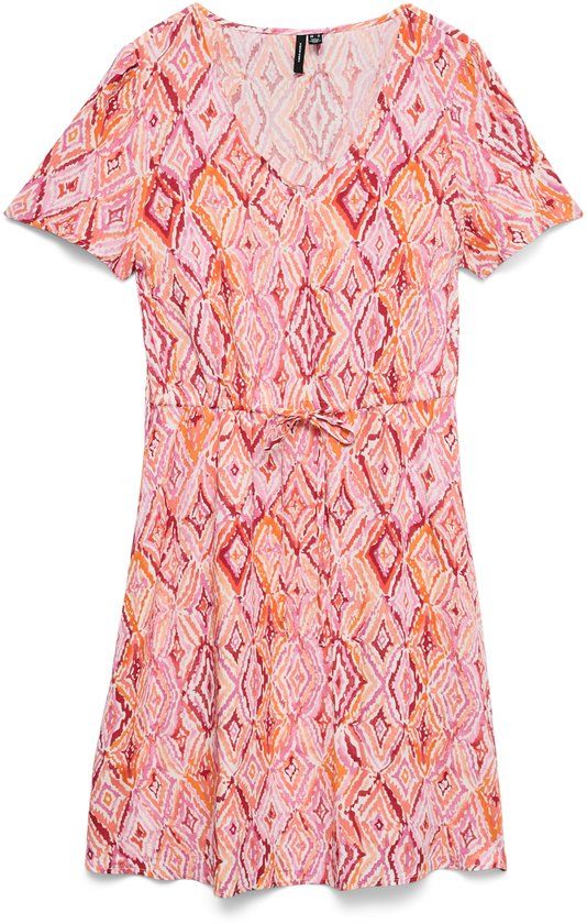 VERO MODA VMEASY JOY SS SHORT DRESS WVN GA Dames Mini jurk M Viscose Wit