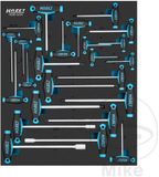 HAZET Dopsleutelset - met T-greep 163D-5/24 - 24-delig