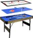 Cougar 3-in-1 Multi Speeltafel Eiken – Pooltafel, Push Hockey, Tafeltennis – Inclusief accessoires