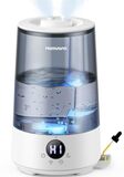 Homvana Cool Mist Bevochtiger, top-fill, slaapkamer, 3,6L, 360°, 34 uur, rustig 16 dB (SilentSpary Tech), klein, kinder- en babykamer, BPA-vrij, aromadiffuser voor planten, 7 kleuren, nachtlampje