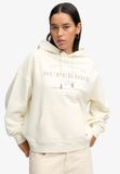 Superdry Luxe Casual Relaxed Hoodie Dames Cream/Navy