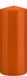 Trend Candles Cilinderkaars/stompkaars - oranje - 8 x 20 cm - 119 branduren