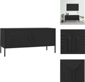 vidaXL Meuble TV 105x35x50 cm acier noir