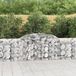 Maison Exclusive - Geknoopte gaasbakken, 4 stuks, 300x30x80/100 cm, verzinkt staal