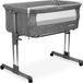 Caretero co-sleeper Slees2Gether - aanschuifbed Graphite