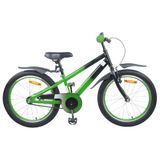 vidaXL Kinderfiets 18 Inch Groen Zwart