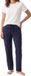 Schiesser Dames pyjama Mix & Relax donkerblauw / crème