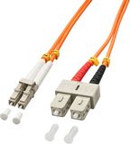 LINDY 46991 Glasvezel Optische vezel Aansluitkabel Multimode OM2 2.00 m