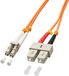 LINDY 46991 Câble de raccordement à fibre optique Multimode OM2 2,00 m