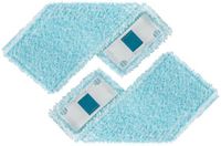 Leifheit Clean Twist/Powerclean vloerwisser overtrek - klittenband - 33 cm - Super Soft - 2 stuks