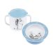 Rätt Start Mumin Vatten & Bad Bleu Mug avec bec & sous-tasse avec ventouse