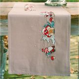 Vervaco Kerst Tafelloper Kit - 35 x 95cm - Wichtel
